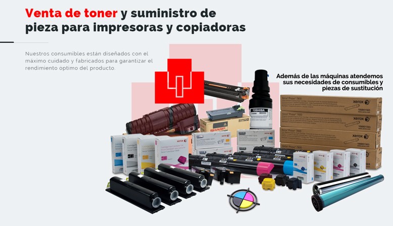 Toner y suministro de  pieza para impresoras y copiadoras